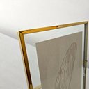 Ver imagem 6 de Porta Retrato Metal Dourado - Borda Slim 20 x 25cm