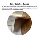 Ver mais imagens de Painel Ripado para TV até 65 Polegadas com LED MDF 160CMX180CM Matisse Marrom