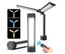Ver imagem 5 de Luminária Portátil com 3 Painéis Led + Tripé para Suporte de Iluminação Ring Light - 1,80m