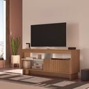 Ver imagem 1 de Rack Ripado para TV até 65 Polegadas MDF 160cm City Marrom