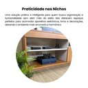 Ver imagem 6 de Rack Ripado para TV até 65 Polegadas MDF 160cm City Marrom