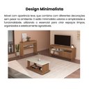 Ver mais imagens de Rack Ripado para TV até 65 Polegadas MDF 160cm City Marrom