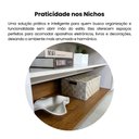 Ver imagem 7 de Rack Ripado para TV até 75 Polegadas MDF 180cm e Rodízios Ipanema Marrom