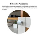 Ver imagem 4 de Rack Ripado para TV até 75 Polegadas MDF 180cm e Rodízios Ipanema Marrom