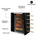 Ver imagem 3 de Assador Elétrico Rotativo Saro 05 Espetos 220V CHR12