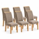 Ver imagem 3 de Conjunto 6 Cadeiras para Sala de Jantar Luisa