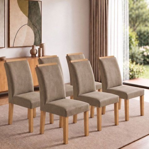 Conjunto 6 Cadeiras para Sala de Jantar Luisa