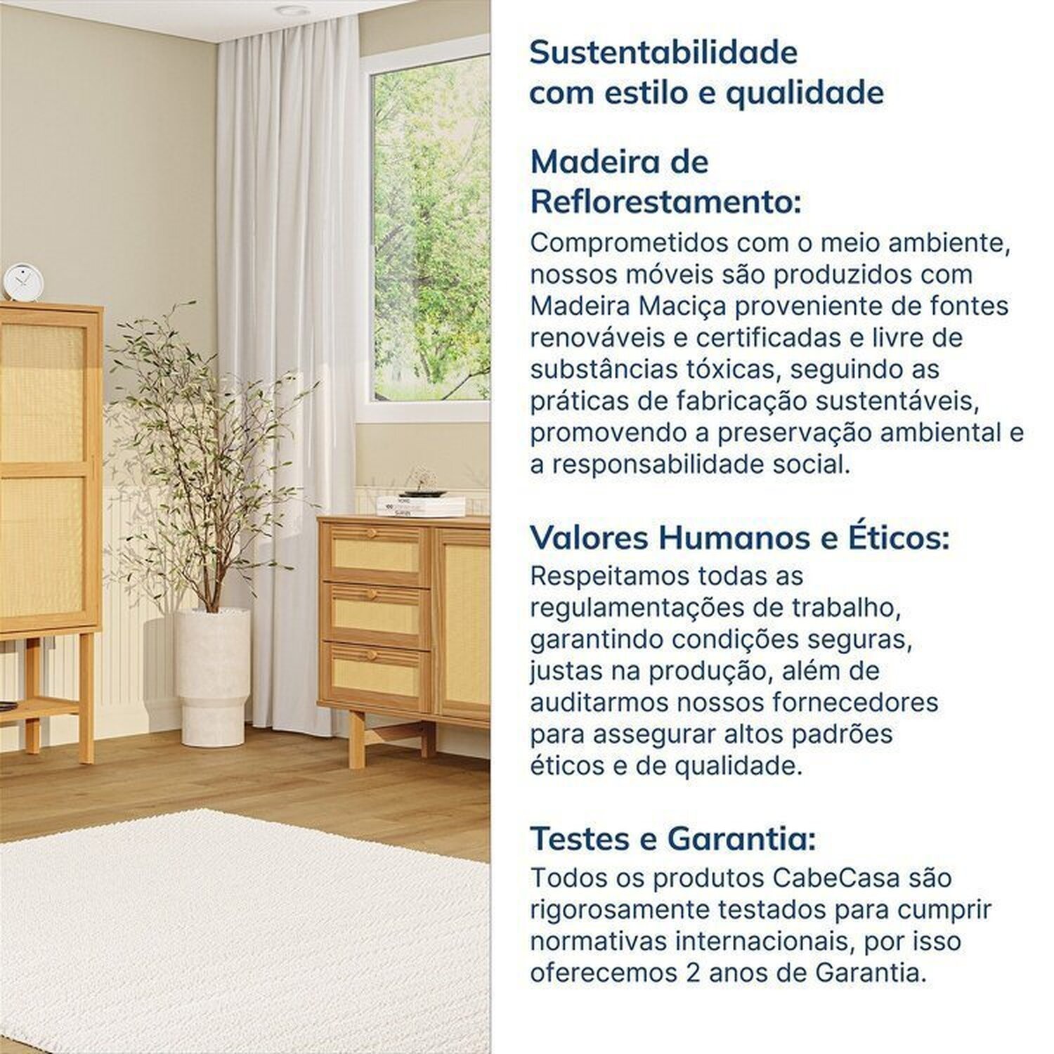 Kit Buffet 2 Portas 3 Gavetas Rattan e Cristaleira Porta Rattan Magna Cabecasa Madeiramadeira - 12