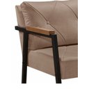 Ver imagem 2 de Poltrona Decorativa Paris Estilo Industrial Gdecor - Tecido Cappucino