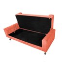 Ver imagem 4 de Recamier Baú Félix Solteiro 160 cm Suede - ADJ Decor - Terracota