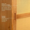 Ver mais imagens de Kit Balcão 4 Portas Rattan com Cristaleira Porta Rattan Magna CabeCasa MadeiraOriginals