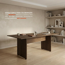Ver imagem 5 de Mesa de Escritório para Reunião 6 Lugares 180x90cm Studio Nogueira Lamina Marrom