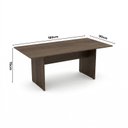 Ver imagem 3 de Mesa de Escritório para Reunião 6 Lugares 180x90cm Studio Nogueira Lamina Marrom