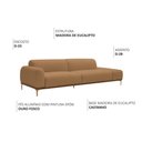 Ver imagem 3 de Sofá Living Unne 3 Lugares 210cm Terminal Esquerdo Bouclé Terracota - Nexta Casa