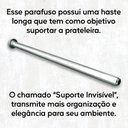 Ver imagem 6 de Kit 3 Prateleiras Cor Madeira Mdf 30x15 Suporte Invisível Arte na Arte Prateleira Suporte invisível