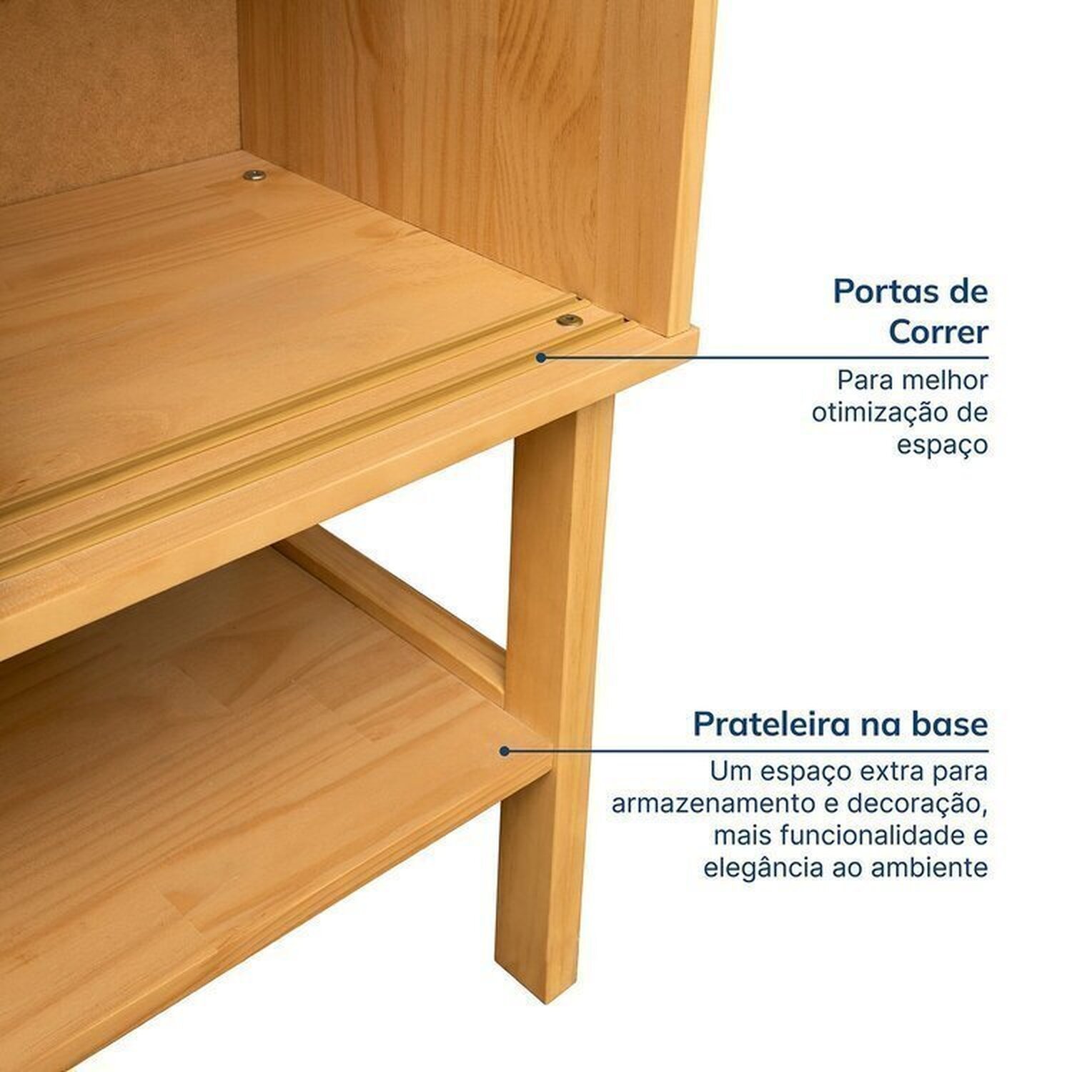 Kit Buffet 2 Portas Laca 3 Gavetas Rattan com Cristaleira Porta Ripada Magna Cabecasa Madeiramadeira - 6
