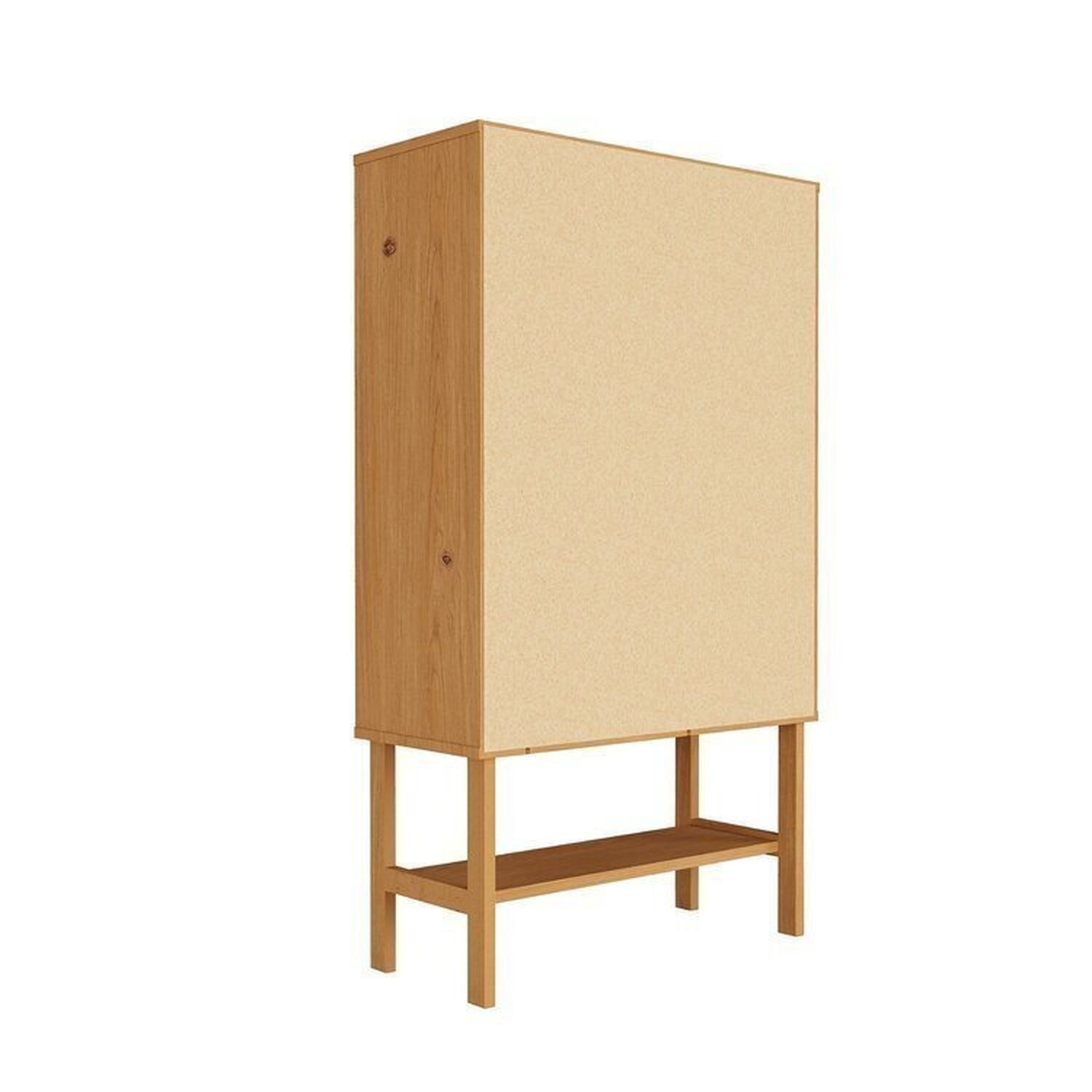 Kit Buffet 2 Portas Laca 3 Gavetas Rattan com Cristaleira Porta Ripada Magna Cabecasa Madeiramadeira - 17