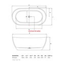 Ver imagem 3 de Banheira de Imersão Bologna 160cm X 83cm X 63cm em Acrilico