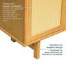 Kit Balcão 4 Portas Rattan com Cristaleira Porta Ripada Magna CabeCasa MadeiraMadeira - 10