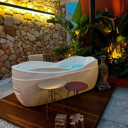 Banheira de Imersão  Saturnia 180cm X 85cm X 64cm  em Acrilico - 5