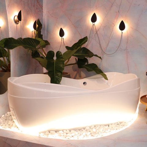 Banheira de Imersão  Saturnia 180cm X 85cm X 64cm  em Acrilico