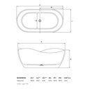 Ver imagem 3 de Banheira de Imersão  Saturnia 180cm X 85cm X 64cm  em Acrilico