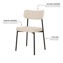 Ver imagem 5 de Kit com 2 Cadeiras para Sala de Jantar Mona Yescasa Bege/Areia Corriente