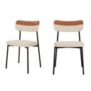 Ver imagem 1 de Kit com 2 Cadeiras para Sala de Jantar Mona Yescasa Bege/Areia Corriente/Caramelo