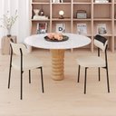 Ver imagem 3 de Kit com 2 Cadeiras para Sala de Jantar Mona Yescasa Bege/Areia Corriente/Preto