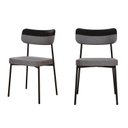 Ver imagem 1 de Kit com 2 Cadeiras para Sala de Jantar Mona Yescasa Cinza/Corriente/Preto