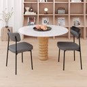 Ver imagem 3 de Kit com 2 Cadeiras para Sala de Jantar Mona Yescasa Cinza/Corriente/Preto