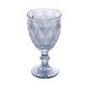 Ver imagem 2 de Jogo 12 Taças de Vidro Diamond Diamante Azul Metálico para Água 325ml Lyor