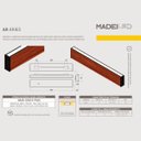 Ver imagem 7 de Arandela Áries 18w Dois Focos Madeira Maciça Demolição