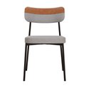 Ver imagem 7 de Kit com 2 Cadeiras para Sala de Jantar Mona Yescasa Cinza Corriente/Caramelo