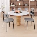 Ver imagem 3 de Kit com 2 Cadeiras para Sala de Jantar Mona Yescasa Cinza Corriente/Preto