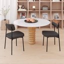 Ver imagem 3 de Kit com 2 Cadeiras para Sala de Jantar Mona Yescasa Cinza/Grafite Corriente/Caramelo