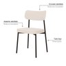 Kit com 2 Cadeiras para Sala de Jantar Mona Yescasa - 5