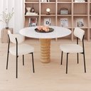 Ver imagem 3 de Kit com 2 Cadeiras para Sala de Jantar Mona Yescasa Branco/Palha Corriente