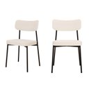 Ver imagem 1 de Kit com 2 Cadeiras para Sala de Jantar Mona Yescasa Branco/Palha Corriente