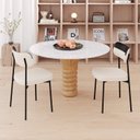 Ver imagem 3 de Kit com 2 Cadeiras para Sala de Jantar Mona Yescasa Branco/Palha Corriente/Preto