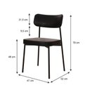 Ver imagem 4 de Kit com 2 Cadeiras para Sala de Jantar Mona Yescasa Preto