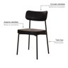Kit com 2 Cadeiras para Sala de Jantar Mona Yescasa - 5