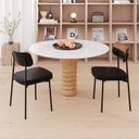 Ver imagem 3 de Kit com 2 Cadeiras para Sala de Jantar Mona Yescasa Preto/Caramelo