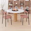 Ver imagem 3 de Kit com 2 Cadeiras para Sala de Jantar Mona Yescasa Rosa/Linked/Preto