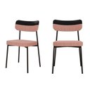 Ver imagem 1 de Kit com 2 Cadeiras para Sala de Jantar Mona Yescasa Rosa/Linked/Preto