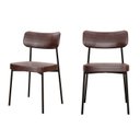 Ver imagem 1 de Kit com 2 Cadeiras para Sala de Jantar Mona Yescasa Marrom/Café