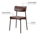 Ver imagem 5 de Kit com 2 Cadeiras para Sala de Jantar Mona Yescasa Marrom/Café