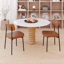 Ver imagem 3 de Kit com 2 Cadeiras para Sala de Jantar Mona Yescasa Marrom/Caramelo