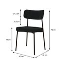 Ver imagem 4 de Kit com 2 Cadeiras para Sala de Jantar Mona Yescasa