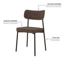 Ver imagem 5 de Kit com 2 Cadeiras para Sala de Jantar Mona Yescasa Marrom/Castor